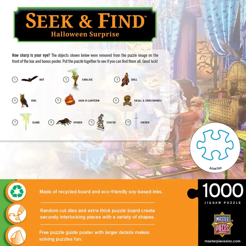 PFG Seek & Find - Halloween Surprise (1000pcs) (Usage/Used - PUZZLES FOR GOOD)