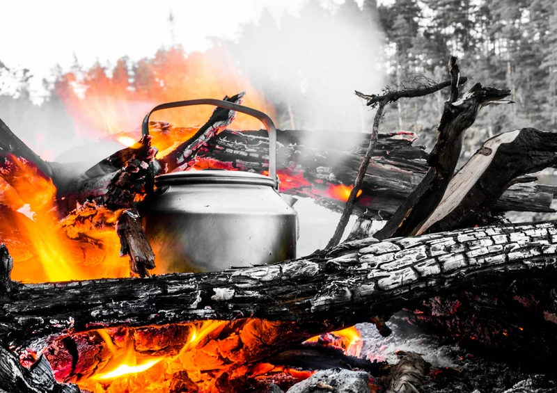 73643 Hintergründe - Lagerfeuer Puzzle