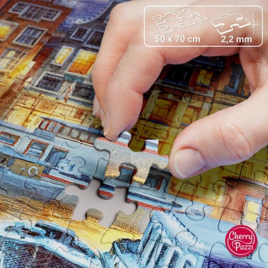 PFG Amsterdam at Night (1000pcs) (Usage/Used - PUZZLES FOR GOOD)