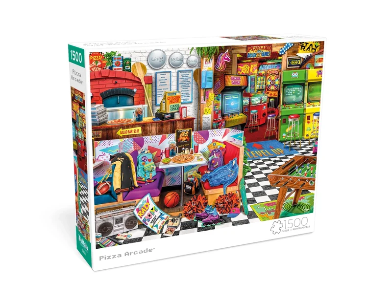 PFG Pizza Arcade, Aimee Stewart (1500pcs) (Usage/Used - PUZZLES FOR GOOD)