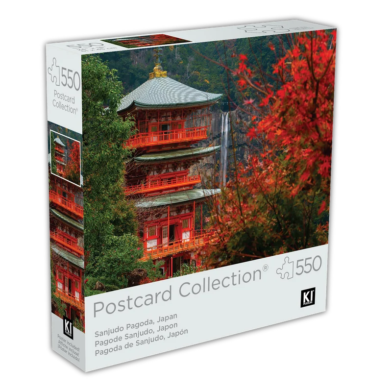 PFG Postcard Collection - Sanjudo Pagoda, Japan (550pcs) (Usage/Used - PUZZLES FOR GOOD)