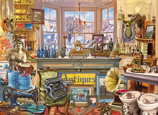 PFG Antique Shoppe, Steve Crisp (1000pcs) (Usage/Used - PUZZLES FOR GOOD)