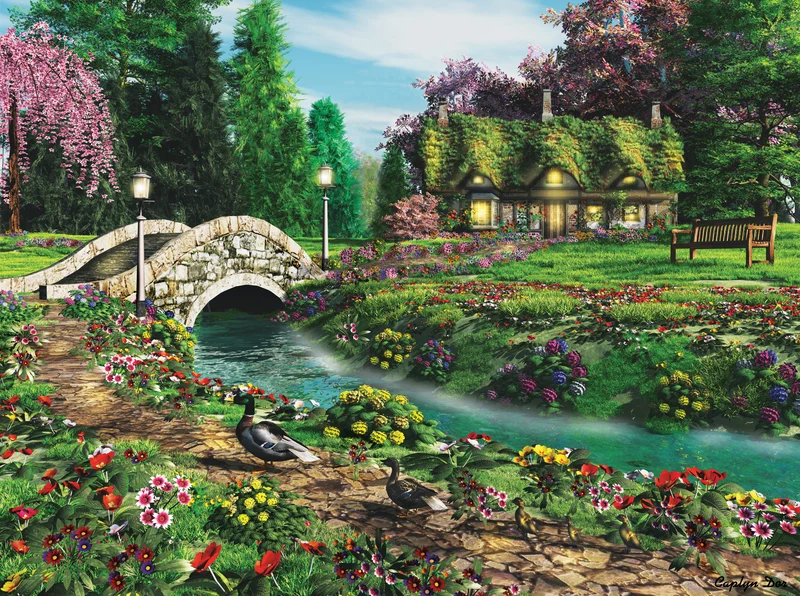 PFG Pleasant Journey, Caplyn Dor (1000pcs) (Usage/Used - PUZZLES FOR GOOD)