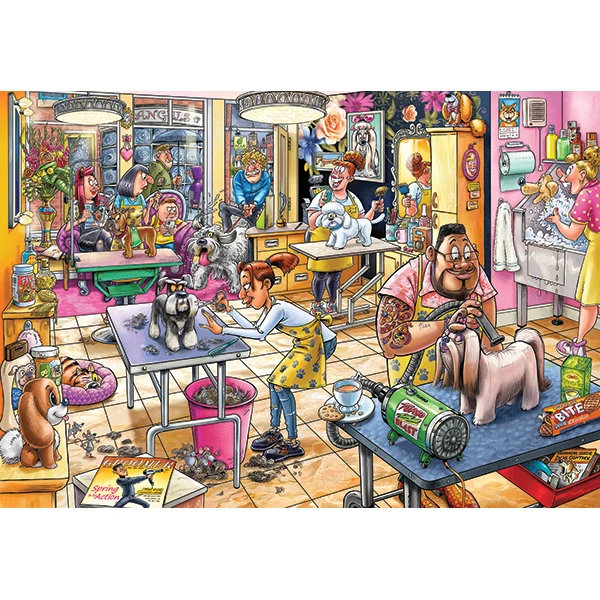 PFG Wasgij? Mystery #23, Pooch Parlor (Usage/Used - PUZZLES FOR GOOD)