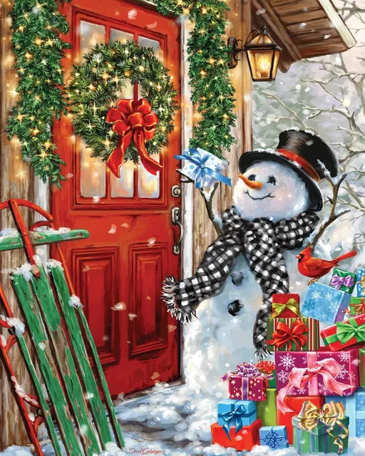 PFG Delivering Gifts, Dona Gelsinger (1000pcs) (Usage/Used - PUZZLES FOR GOOD)