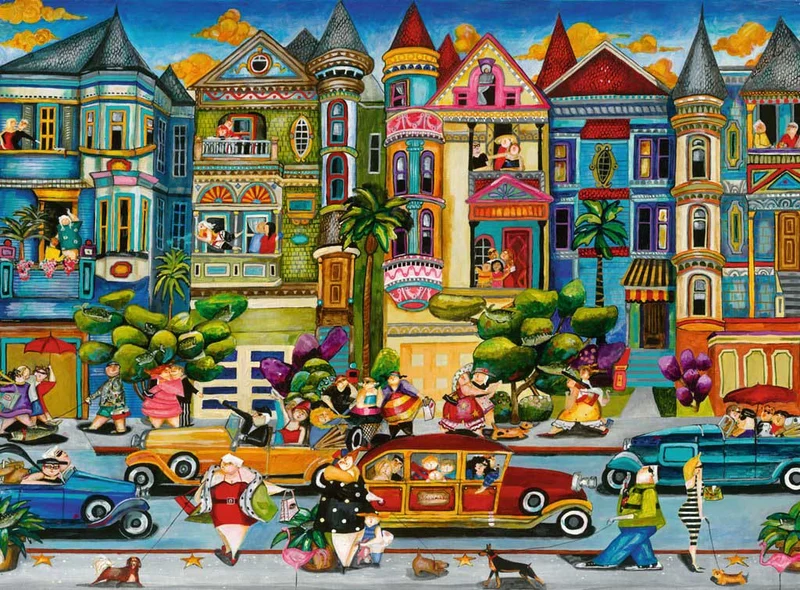PFG - Ravensburger The Painted Ladies, Jennifer Garant (USAGE/USED-PUZZLES FOR GOOD)