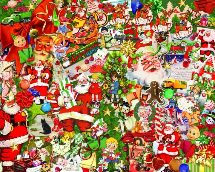 PFG Vintage Christmas (1000pcs) (Usage/Used - PUZZLES FOR GOOD)