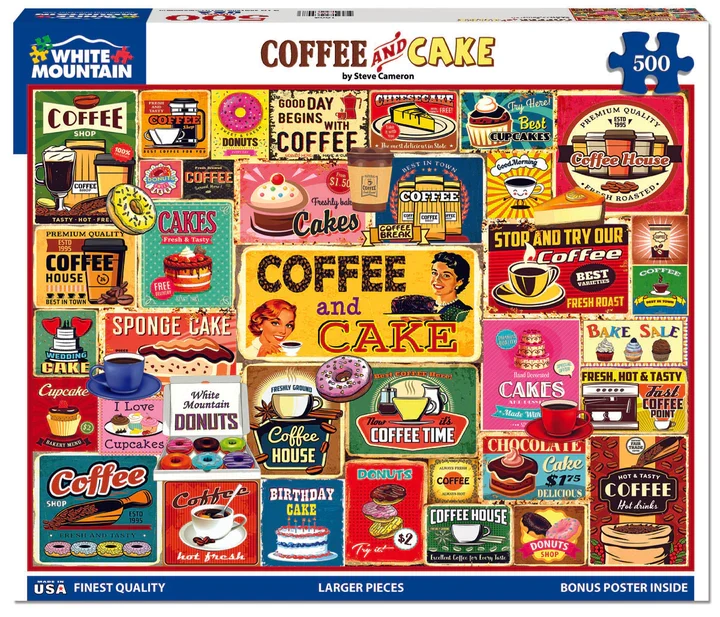 Coffee & Cake, Steve Cameron (500pcs)