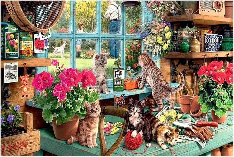 PFG Windowsill Cat (Usage/Used - PUZZLES FOR GOOD)