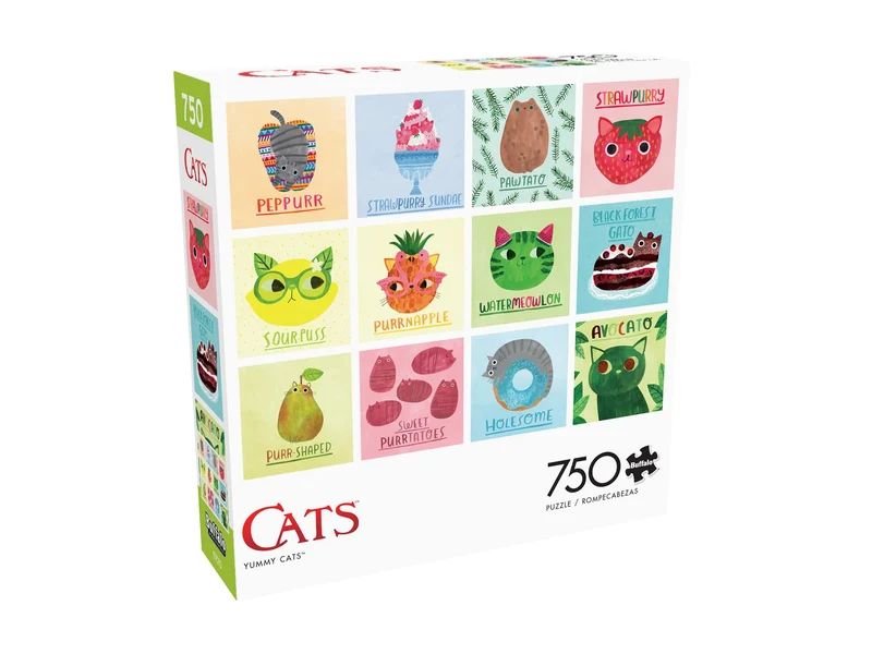 PFG Cats - Yummy Cats (750pcs) (Usage/Used - PUZZLES FOR GOOD)