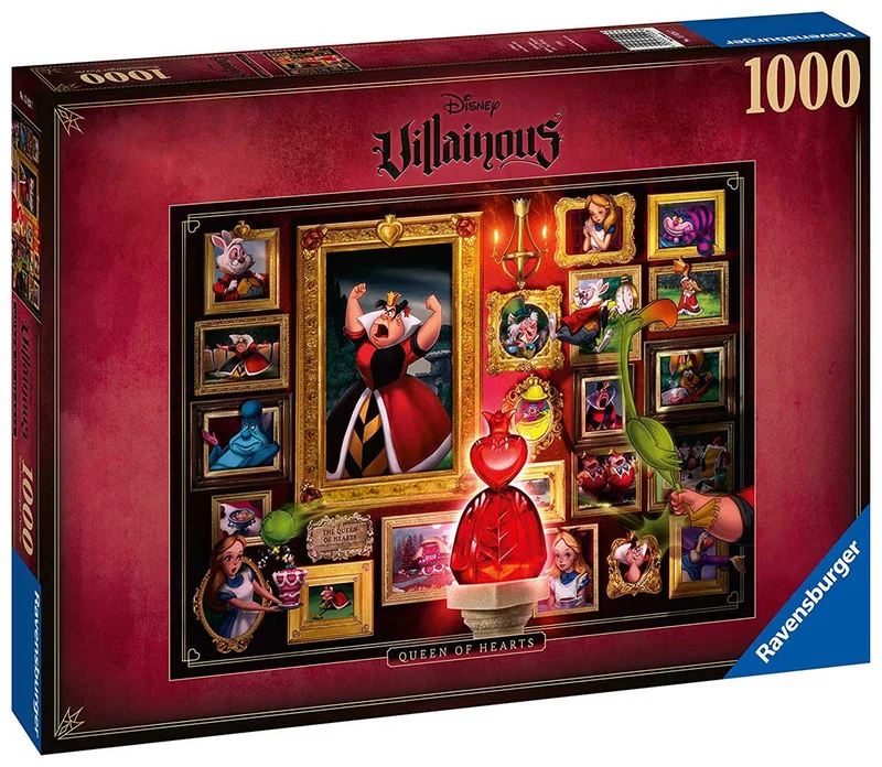 PFG Ravensburger Disney Villainous : Queen of Hearts (1000pcs) (Usage/Used - PUZZLES FOR GOOD)