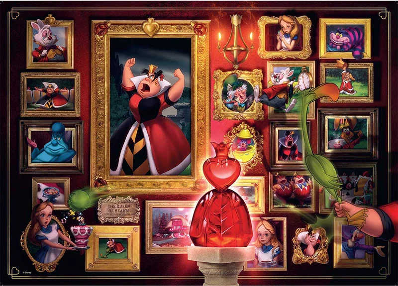 PFG Ravensburger Disney Villainous : Queen of Hearts (1000pcs) (Usage/Used - PUZZLES FOR GOOD)