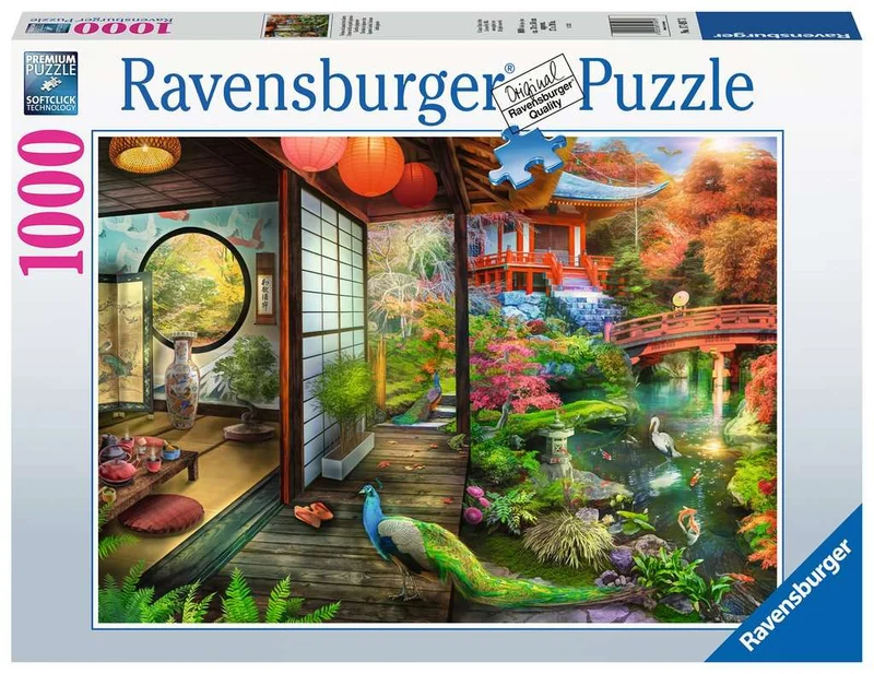 PFG Ravensburger Japanese Garden Teahouse (1000pcs (Usage/Used - PUZZLES FOR GOOD)