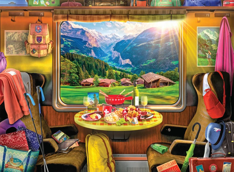 Swiss Train Ride, Lars Stewart (1000pcs)