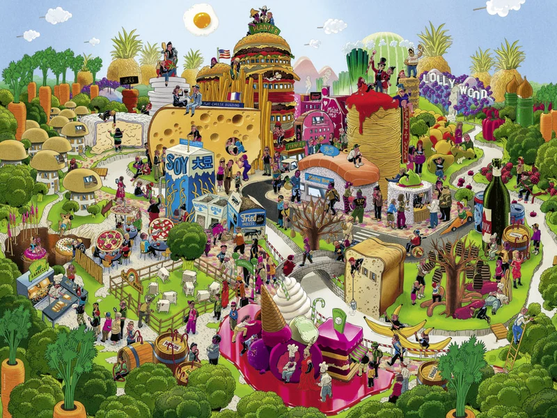 PFG Sugar Hills (1500pcs) (Triangle Box) (Usage/Used - PUZZLES FOR GOOD)