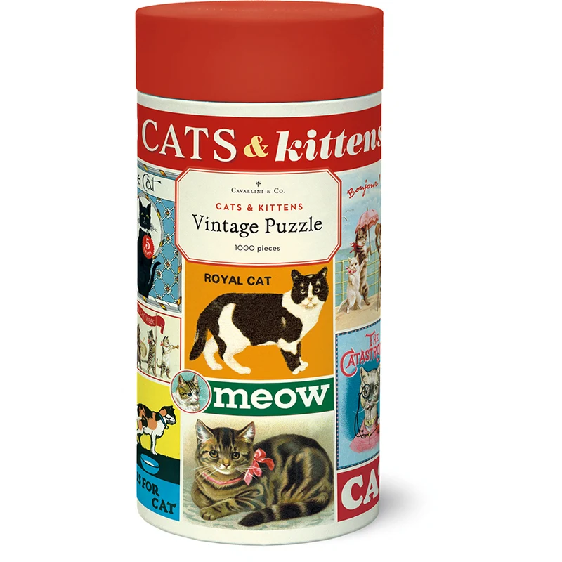 PFG Vintage - Cats & Kittens (1000pcs) (Usage/Used - PUZZLES FOR GOOD)
