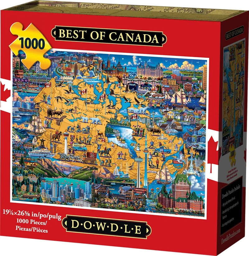 PFG 2-in-1 Quebec Holiday & Best of Canada (2x1000pcs) (Usage/Used - PUZZLES FOR GOOD)