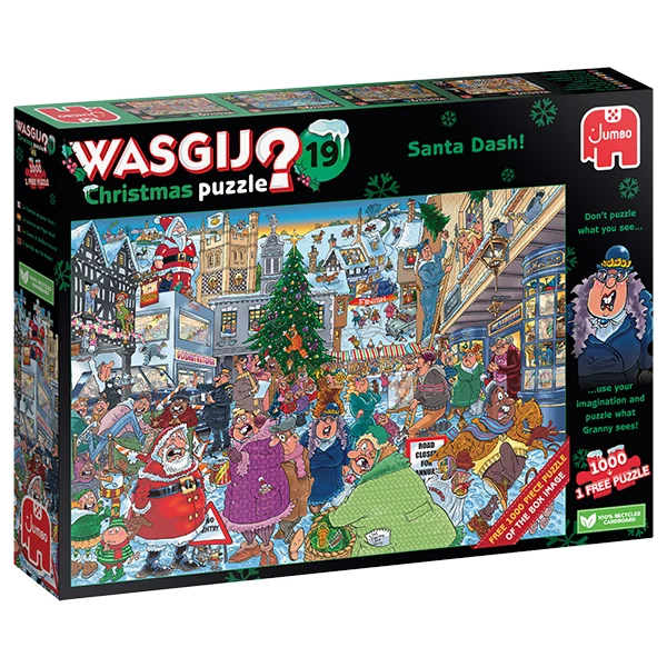 DMG Wasgij Christmas #19 Santa Dash! (2x1000pcs) (DAMAGED BOX)