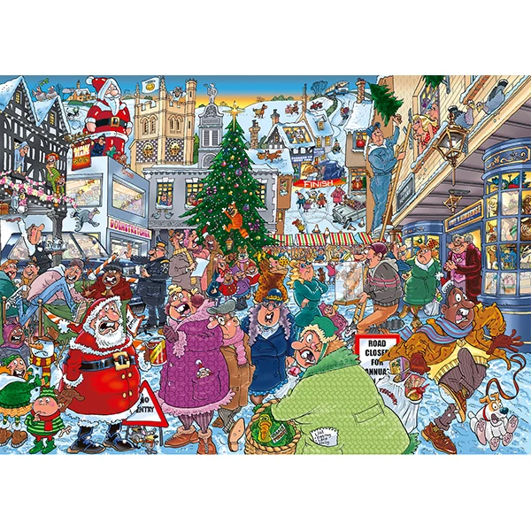 DMG Wasgij Christmas #19 Santa Dash! (2x1000pcs) (DAMAGED BOX)