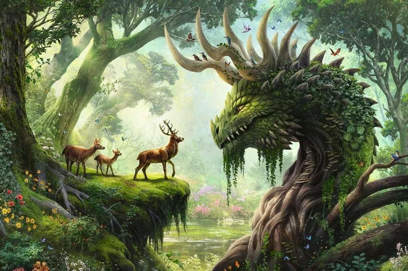 DMG Ravensburger The Forest Dragon Awakes (3000pcs) (DAMAGED BOX)