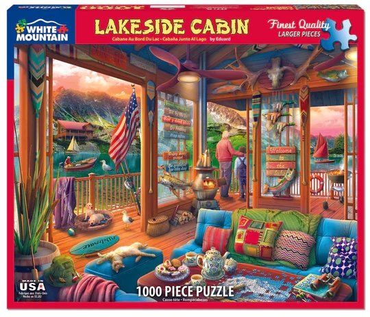 PFG Lakeside Cabin (1000pcs) (Usage/Used - PUZZLES FOR GOOD)