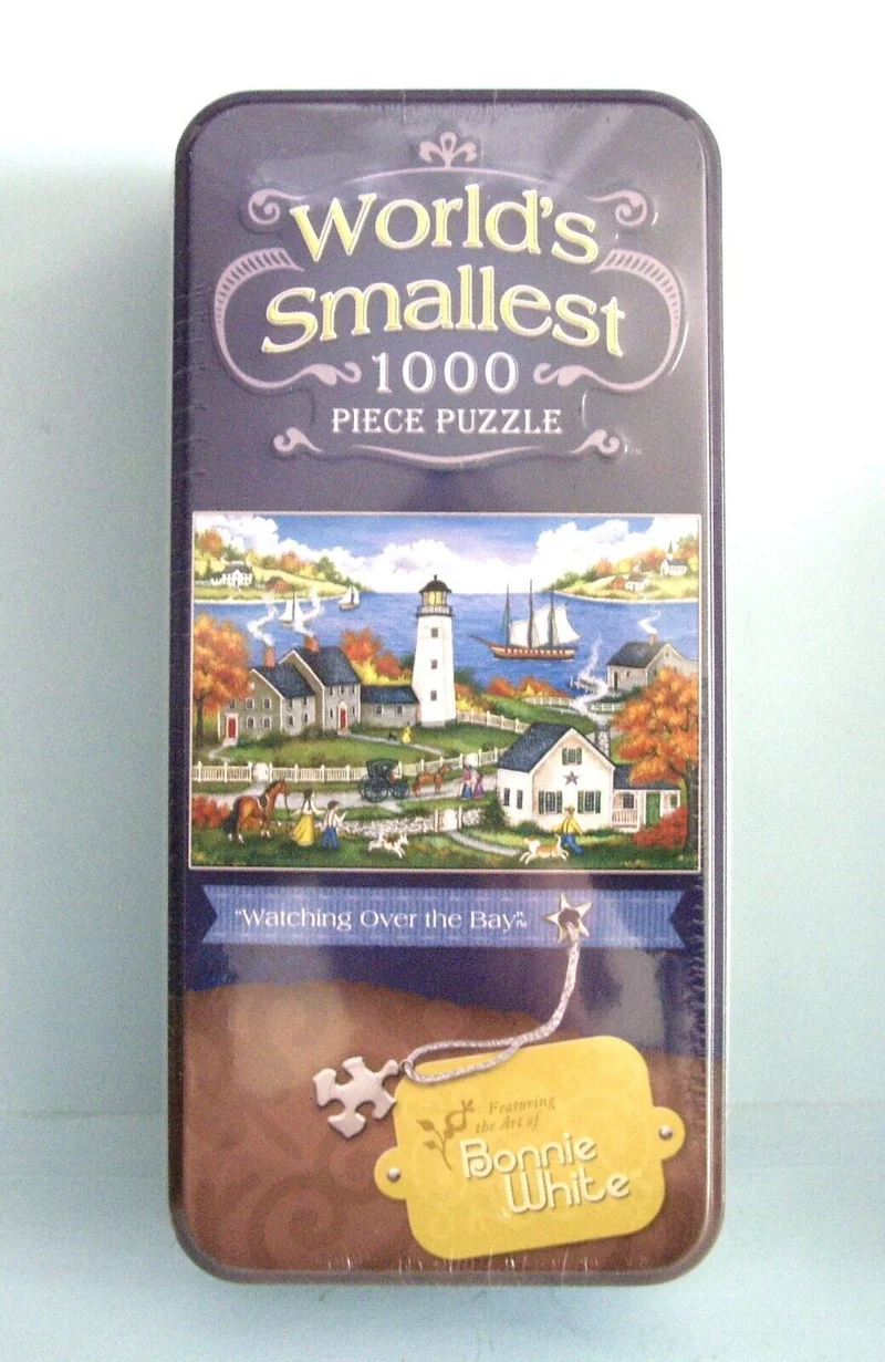 PFG World's Smallest - Watching Over the Bay, 1000pcs (Compact Tin Box) (Usage/Used - PUZZLES FOR GOOD)