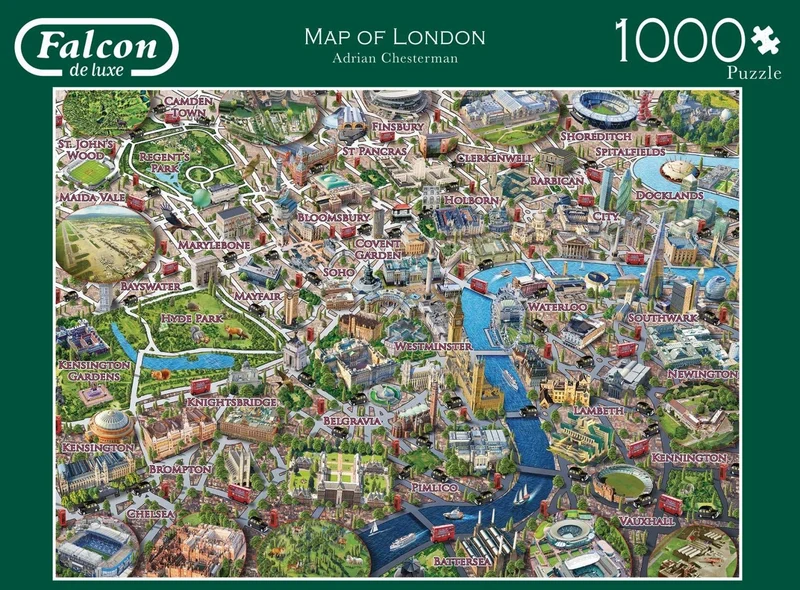 PFG Map of London, Adrian Chesterman (Usage/Used - PUZZLES FOR GOOD)