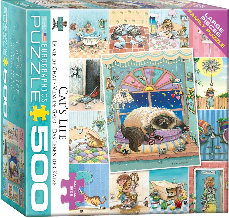 PFG Cat's Life, Gary Patterson (500XLpcs) (Usage/Used - PUZZLES FOR GOOD)