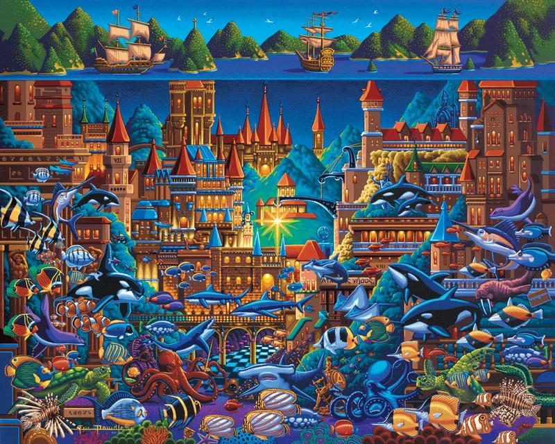 PFG 2-in-1 Atlantis & Churchill Polar Bears (2x500pcs) (Usage/Used - PUZZLES FOR GOOD)