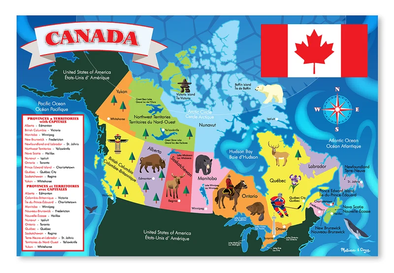 Canada Map - Floor Puzzle