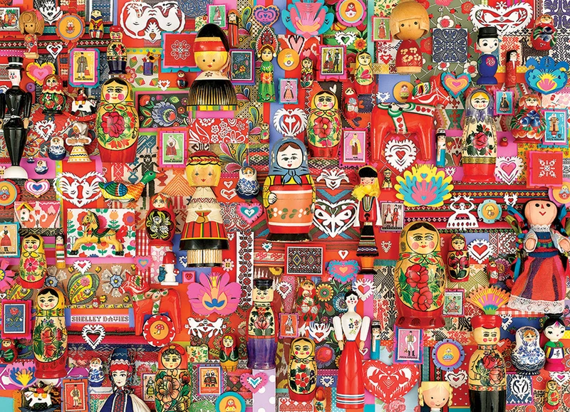 PFG Dollies, Shelley Davies (1000pcs) (Usage/Used - PUZZLES FOR GOOD)