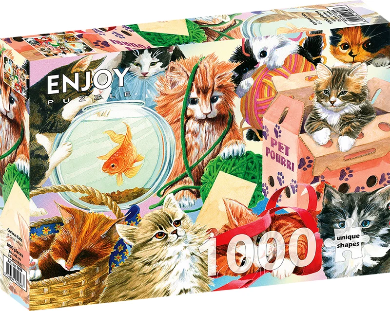PFG Curious Cats (1000pcs) (Usage/Used - PUZZLES FOR GOOD)