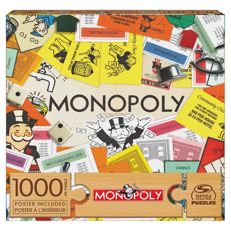 PFG Monopoly (1000pcs) (Usage/Used - PUZZLES FOR GOOD)