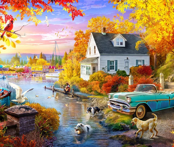 DMG Lakeside Fall Retreat, Angelo Bonito (1000pcs) (DAMAGED BOX)