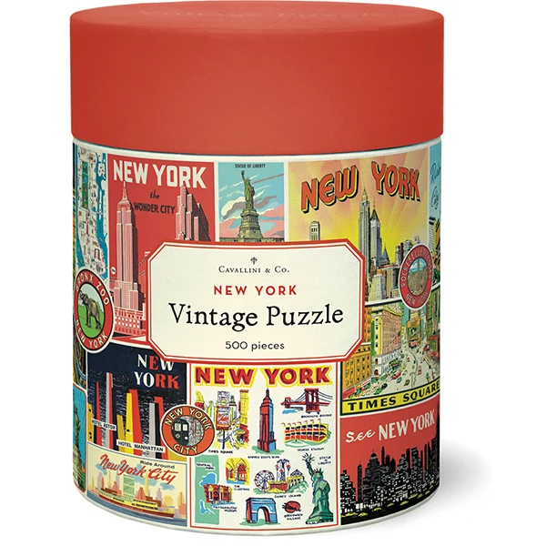 PFG Vintage - New York (500pcs) (Usage/Used - PUZZLES FOR GOOD)