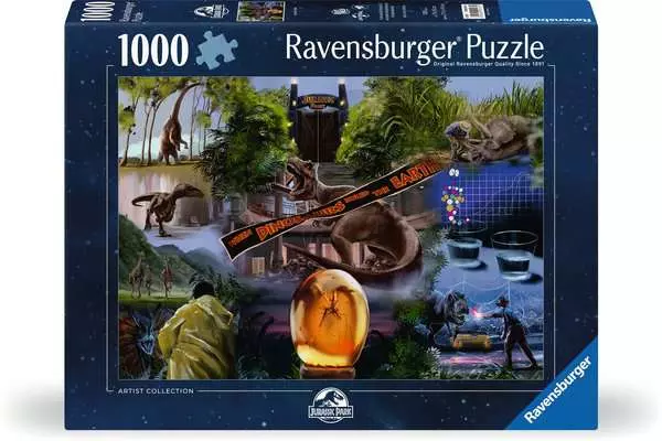DMG Ravensburger Jurassic Park Movie Poster (1000pcs) (DAMAGED BOX)