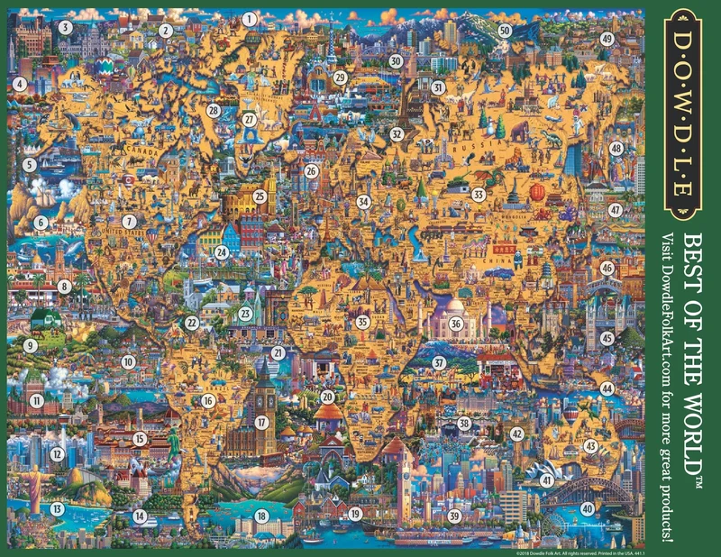 PFG Best of the World (1000pcs) (Usage/Used - PUZZLES FOR GOOD)