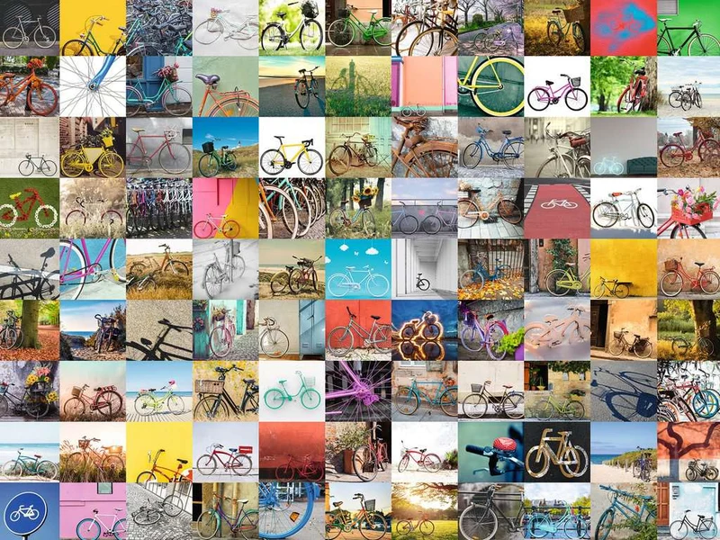 PFG Ravensburger 99 Bicycles (1500pcs) (Usage/Used - PUZZLES FOR GOOD)