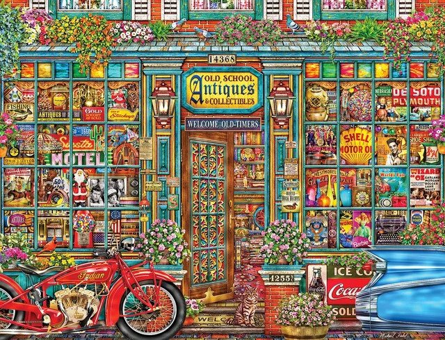 PFG Old School Antiques (500pcs) (Usage/Used - PUZZLES FOR GOOD)