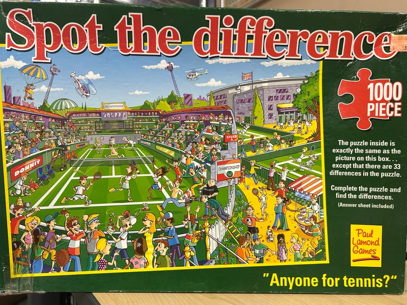 PFG Spot the Difference - Anyone for Tennis? (Usage/Used - PUZZLES FOR GOOD)