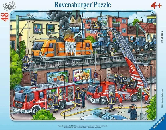 Ravensburger Firetruck Rescue (48pcs) (TRAY)