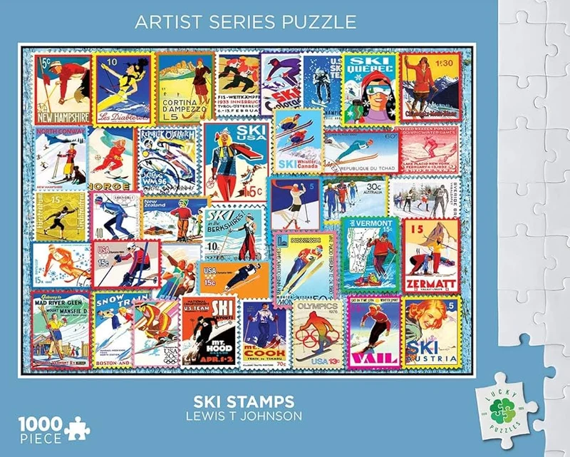 PFG Ski Stamps (Usage/Used - PUZZLES FOR GOOD)