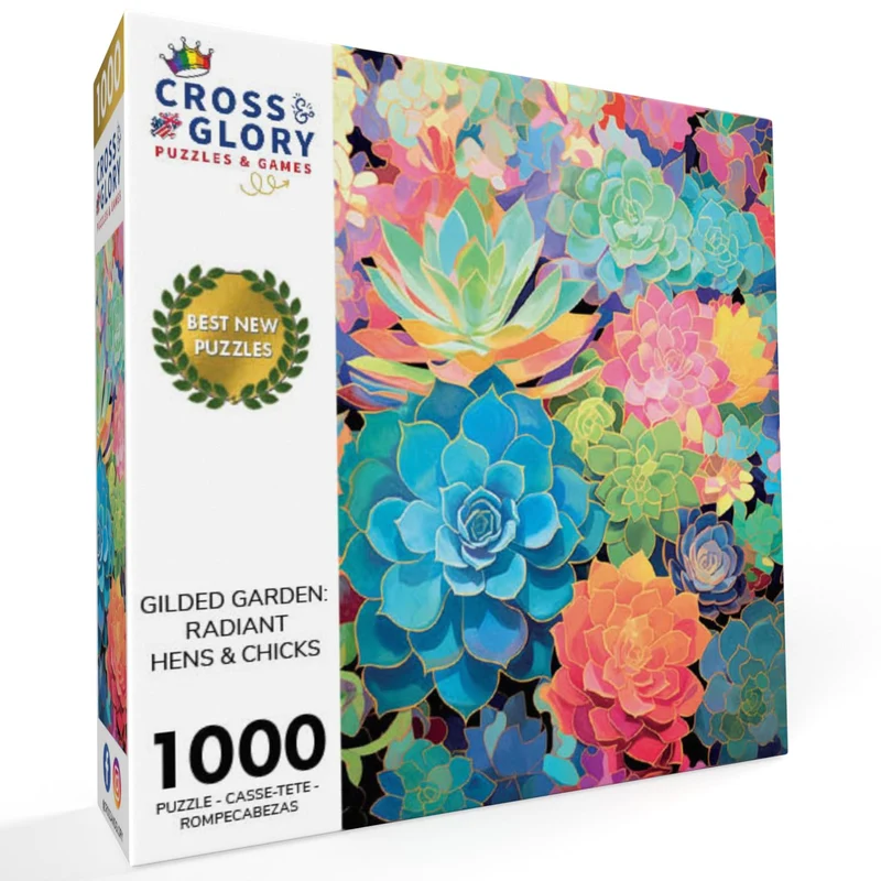 PFG Gilded Garden - Radiant Hens & Chicks (Usage/Used - PUZZLES FOR GOOD)