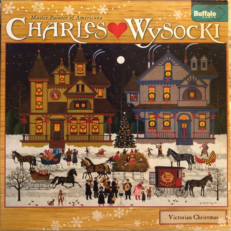 PFG Victorian Christmas, Charles Wysocki (1000pcs) (Usage/Used - PUZZLES FOR GOOD)