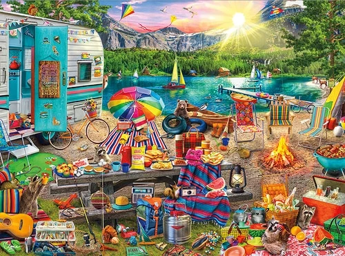 PFG The Family Campsite, Aimee Stewart (Usage/Used - PUZZLES FOR GOOD)
