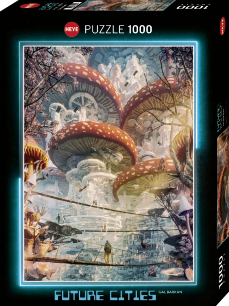 PFG Future Cities - Shroomland (1000pcs) (Usage/Used - PUZZLES FOR GOOD)