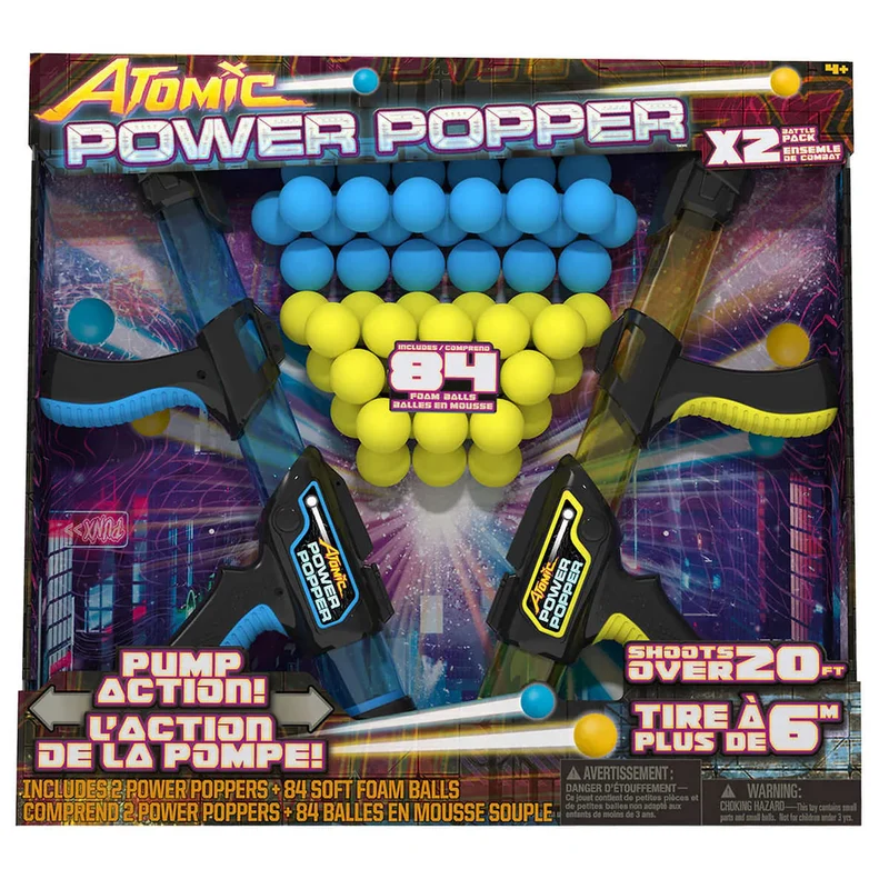 Atomic Power Popper Pump Action Nerf