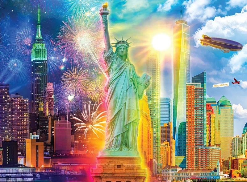 PFG Night & Day: Celebrate Lady Liberty (Usage/Used - PUZZLES FOR GOOD)