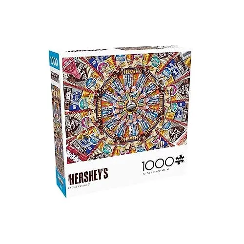 PFG Hershey - Radial Collage (1000pcs) (Usage/Used - PUZZLES FOR GOOD)