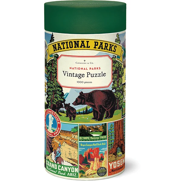 PFG Vintage - National Parks (1000pcs) (Usage/Used - PUZZLES FOR GOOD)